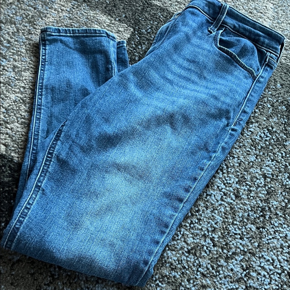 Old Navy High-Rise Super Skinny Blue Jeans